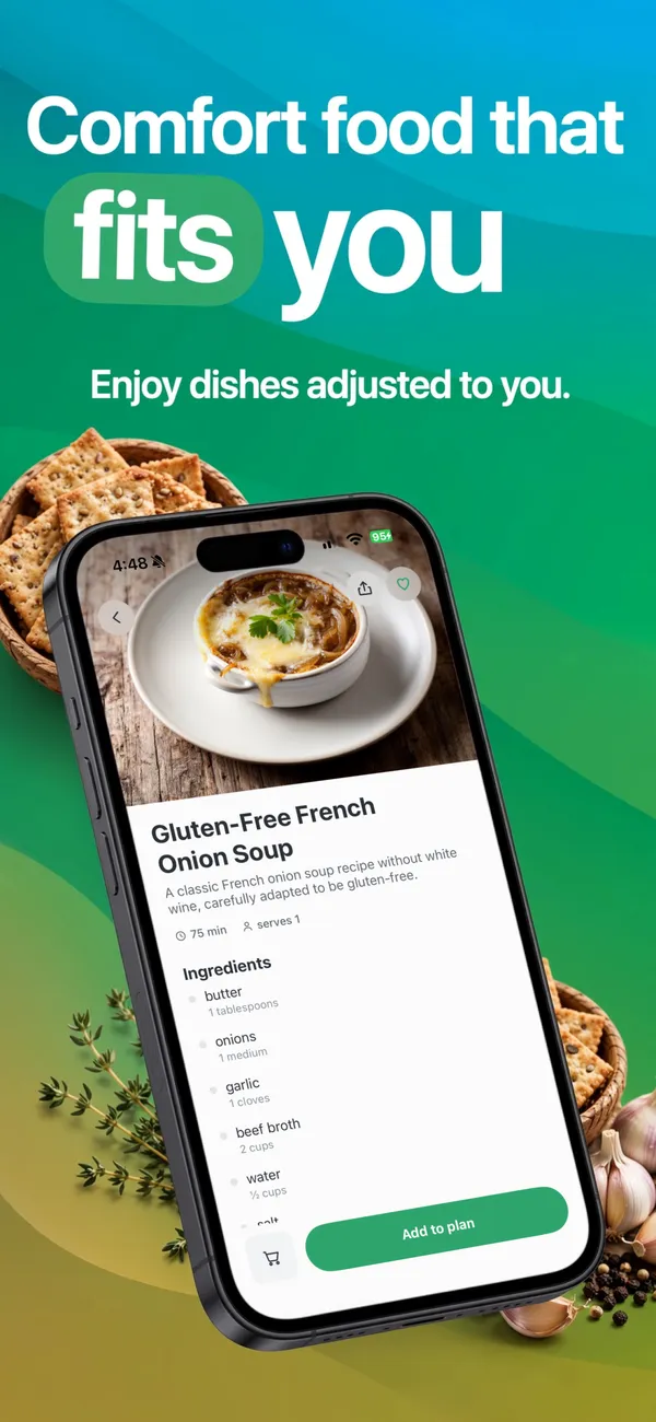 Safe Snacker in the Bold gradient look: Comfort food that fits you