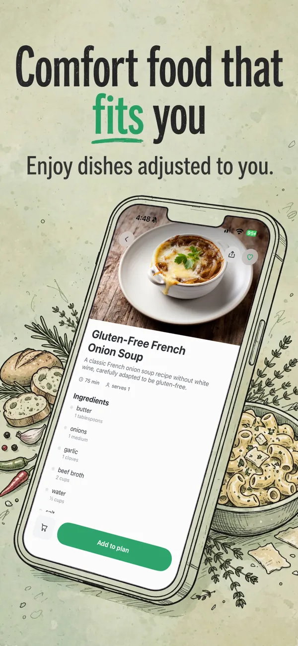 Safe Snacker in the Hand drawn look: Comfort food that fits you