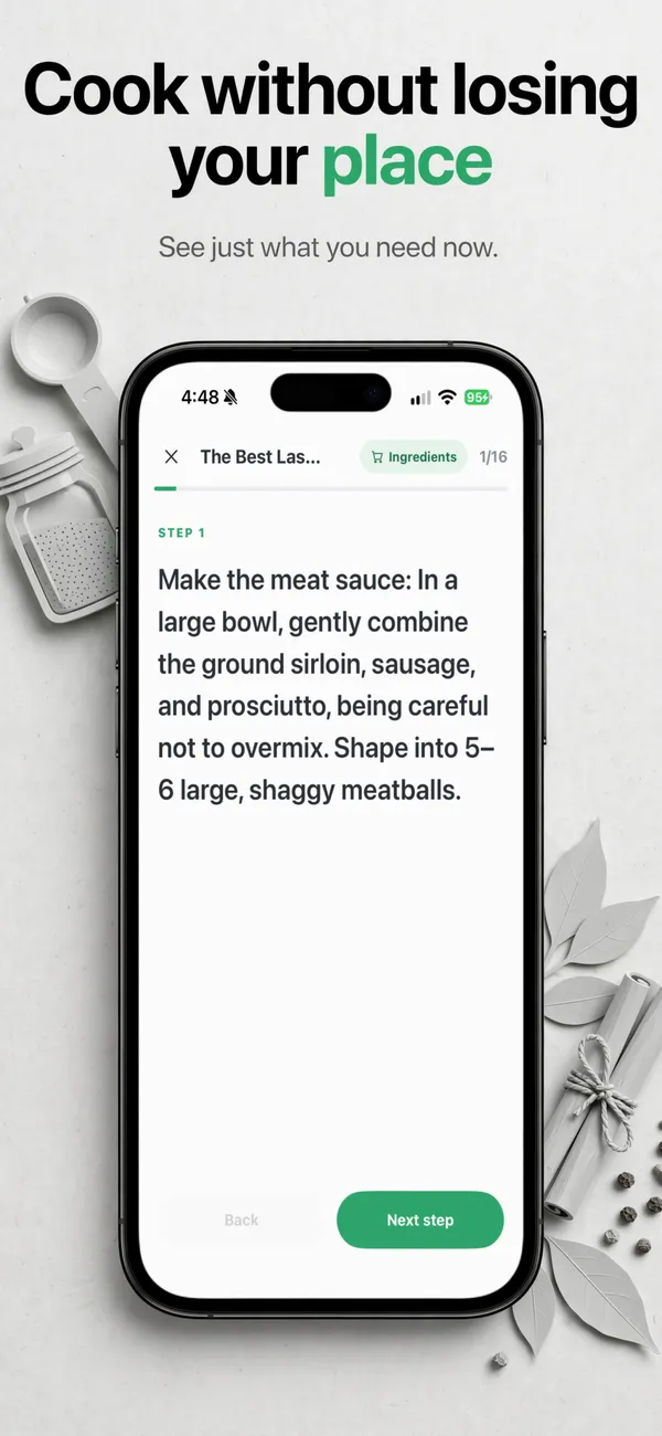 Safe Snacker in the Minimal mono look: Cook without losing your place