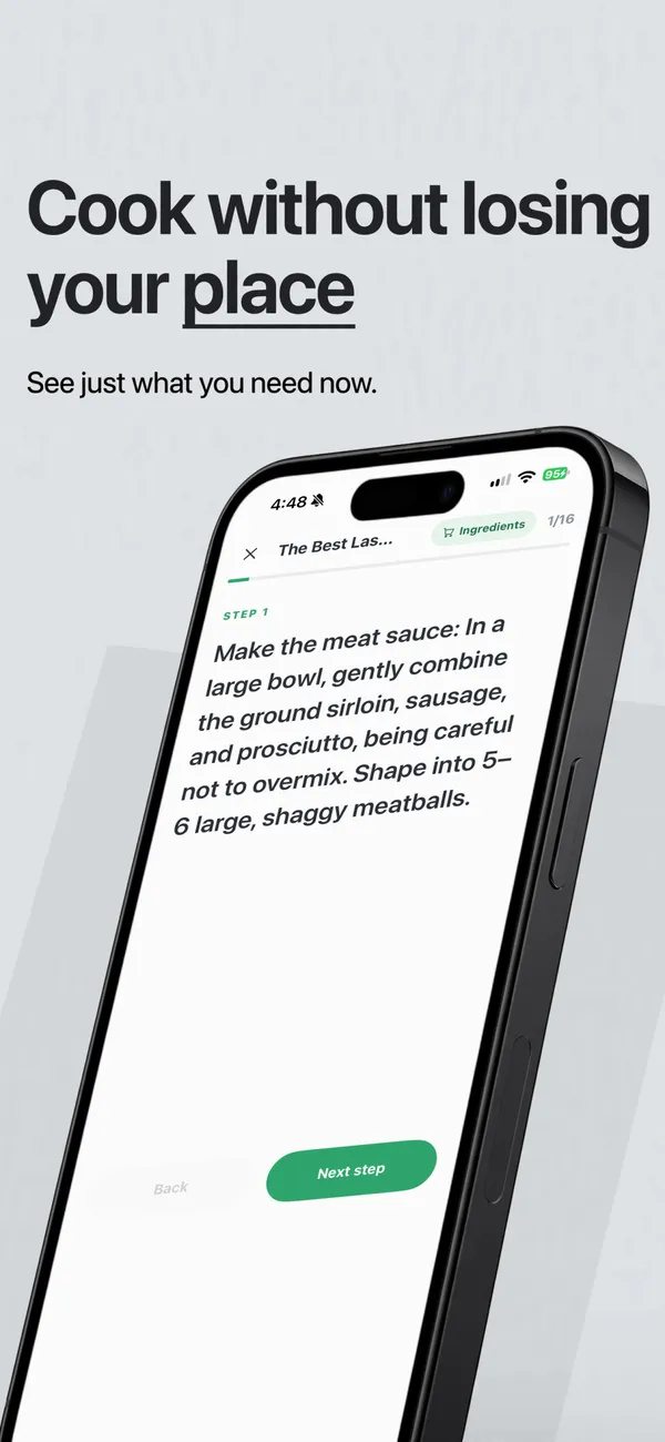 Safe Snacker in the Monochrome resolve look: Cook without losing your place