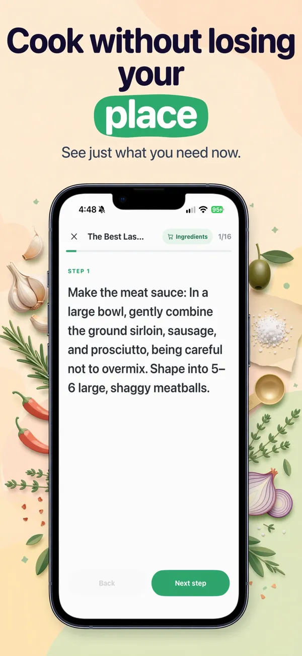 Safe Snacker in the Playful mascot look: Cook without losing your place