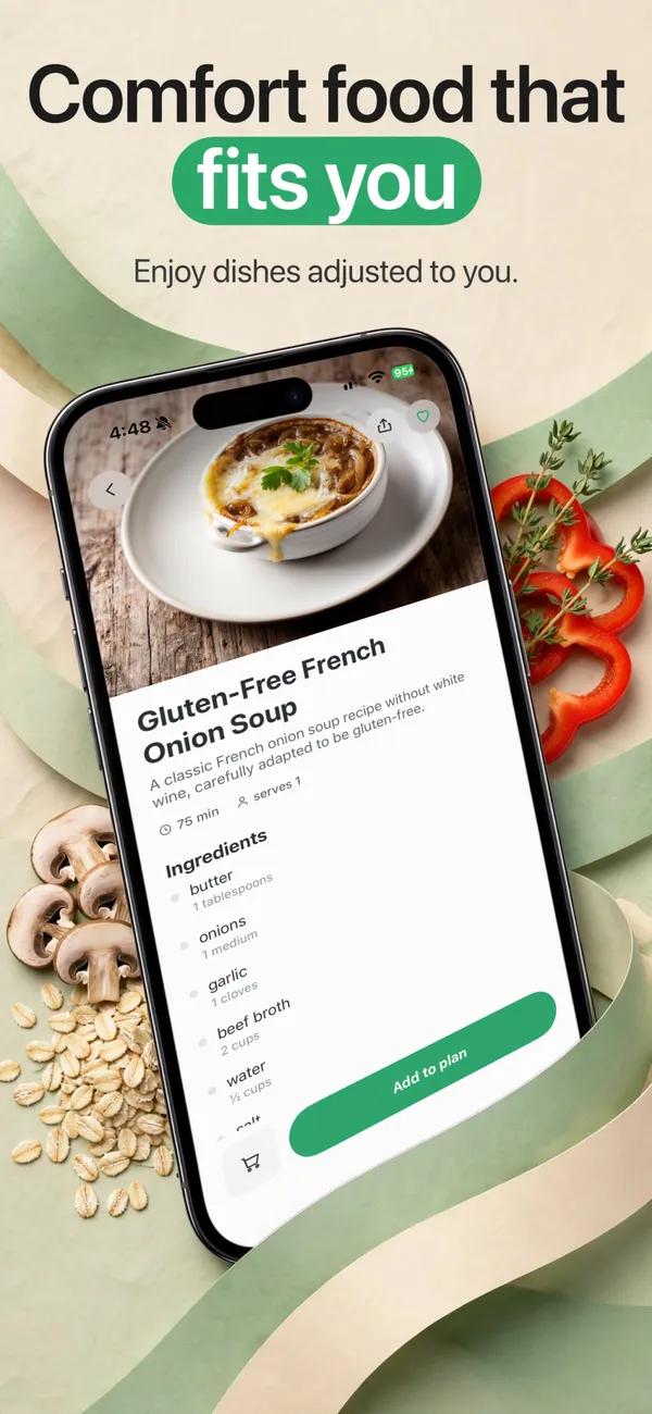 Safe Snacker in the Product ribbon look: Comfort food that fits you