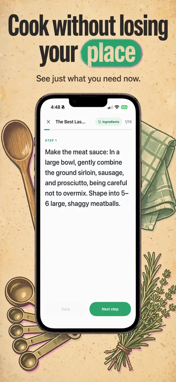 Safe Snacker in the Retro print look: Cook without losing your place