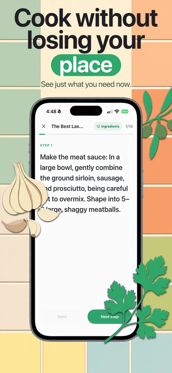 Safe Snacker in the Stacked tiles look: Cook without losing your place