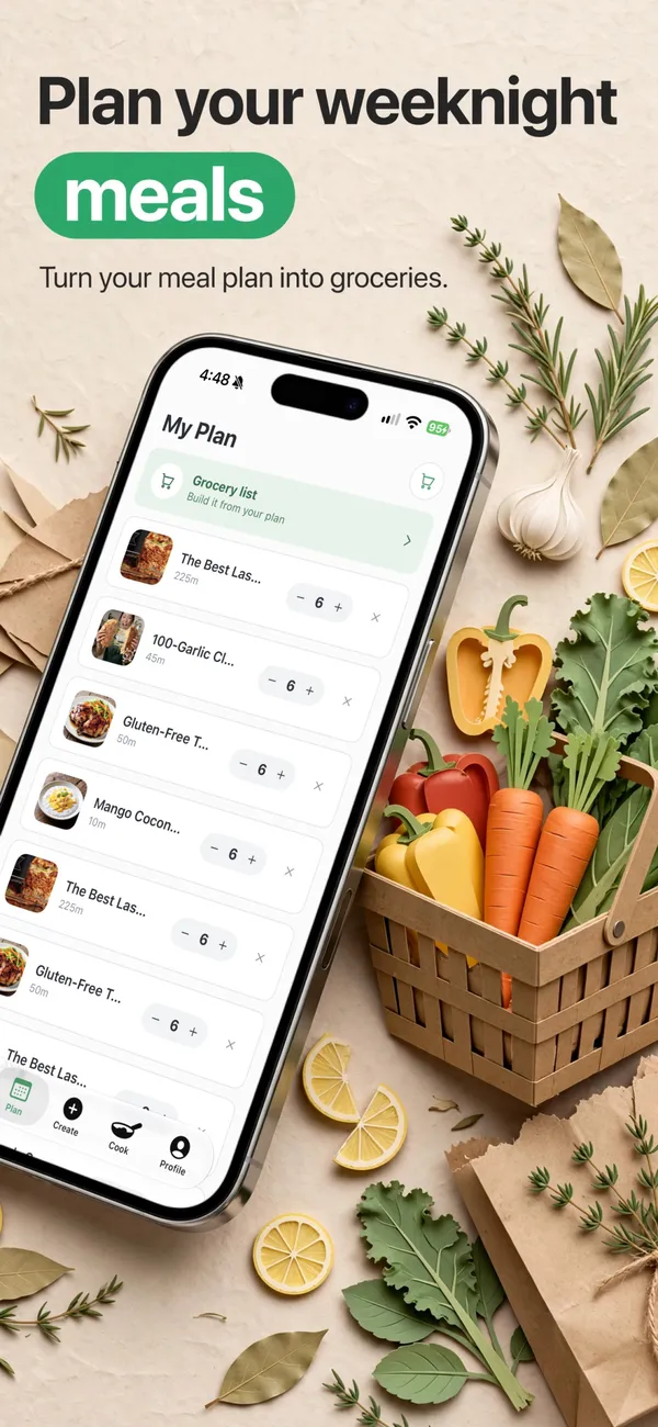 Safe Snacker in the Type poster look: Plan your weeknight meals