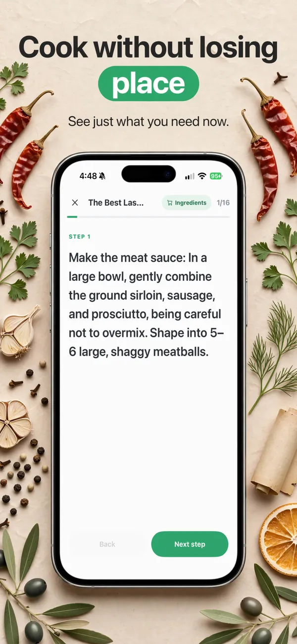 Safe Snacker in the Type poster look: Cook without losing your place