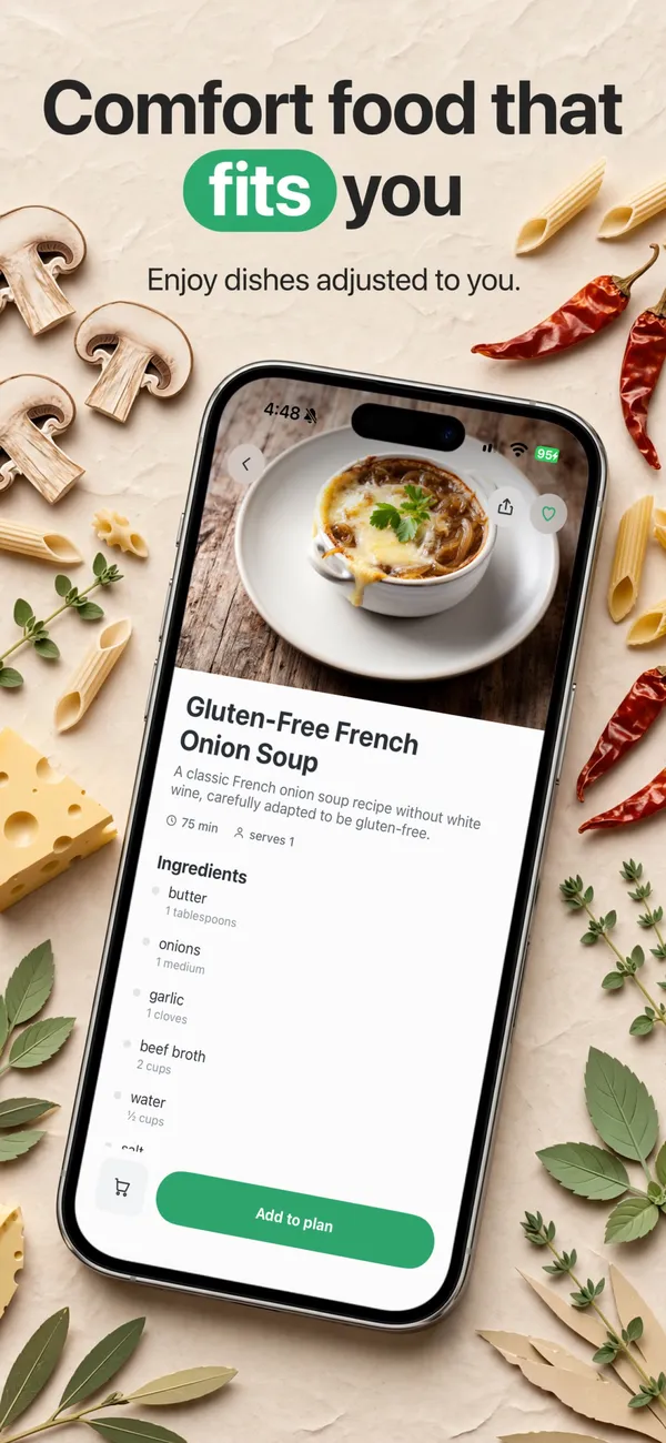 Safe Snacker in the Type poster look: Comfort food that fits you