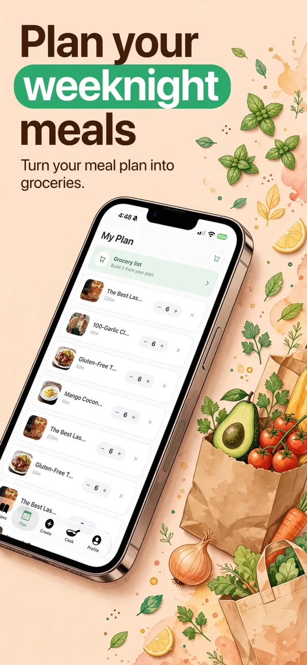 Safe Snacker in the Warm illustrated look: Plan your weeknight meals