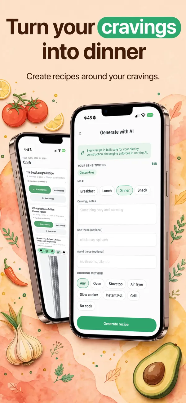 Safe Snacker in the Warm illustrated look: Turn your cravings into dinner